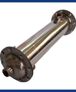 سوپر مبدل حرارتی پوسته و لوله استیل304 فلنجی27فوت