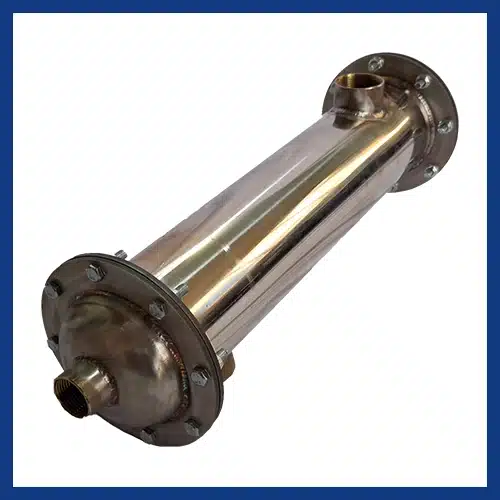 سوپر مبدل حرارتی پوسته و لوله استیل304 فلنجی72فوت- لوتوس تجهیز کاسپین - لوتوس پول - lotus pool