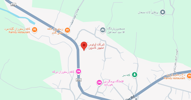 لوتوس تجهیز گوگل مپ مسیریابی نقشه آنلاین لوکیشن محل