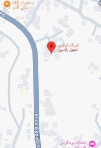 لوکیشن شرکت لوتوس تجهیز کاسپین روی نقشه گوگل مپ